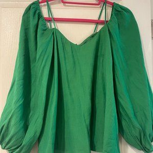 Green Pomander Place Blouse